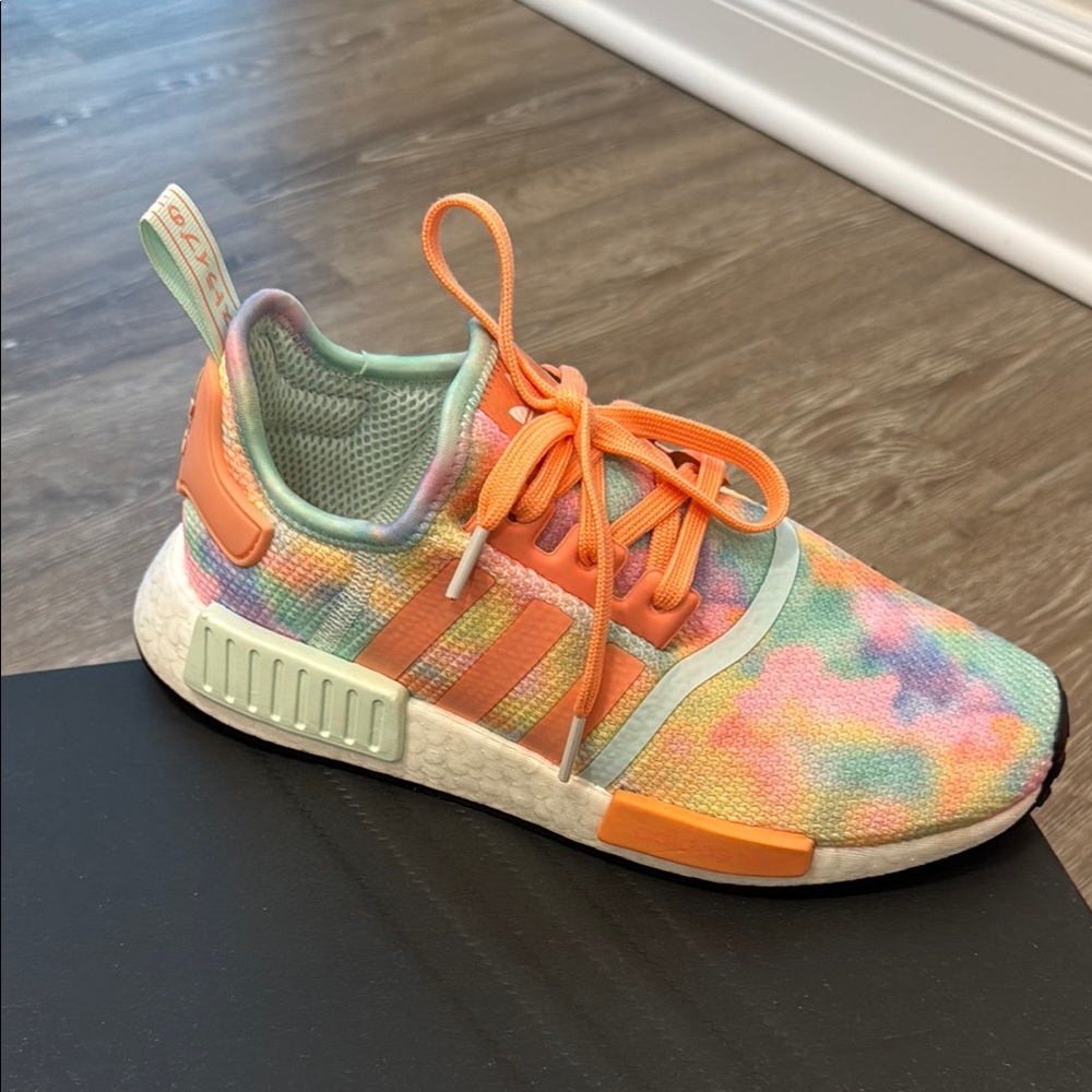 Adidas Orange Green Sneakers Vibrant NMD Design